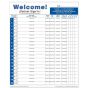 Paper/Label Form Sign-In Form Permanent 8-1/2" X 11" White, 125 per Package