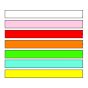 Time Tape® Color Code Removable Tape 1/2" x 500" per Roll - Rainbow, 24 Rolls per Box