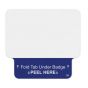 TEMPbadge®  One-Step® 1-Day Adhesive Visitor Badge, Thermal Printable, Box of 1000