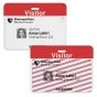 TEMPbadge® Large Expiring Visitor Badge Clip-on BACK, with Title, Box of 1000