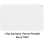 TEMPbadge® Large 1-Day Expiring Visitor Badge FRONT, Thermal Printable, Box of 1000