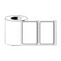 Label Direct Thermal Paper Permanent 1" Core 4" x 2" White with Black Bar 800 per Roll, 5 Rolls per Box