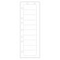 Chart Labels 2-1/2" x 1" White, 10 Labels - 4 Pks of 250 Sheets per Case