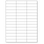 CHART LABELS LASER PORTRAIT, PREMIUM 2 5/8"X3/4" WHITE - 42 LBLS PER SHEET, 4 PKS OF 250 SHEETS PER CASE