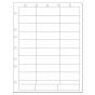 Chart Labels Laser Portrait, Premium, with Holes, Multiple Size Labels x White - 33 Labels per Sheet, 4 Pks of 250 Sheets per Case