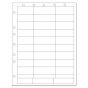 Chart Labels Laser Portrait with Holes, Multiple Size Labels x White - 33 Labels per Sheet, 4 Pks of 250 Sheets per Case