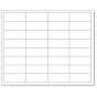 CHART LABELS LASER 2 5/8"X1 WHITE - 250 PER CASE