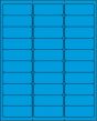 Chart Labels Laser Portrait 2 5/8"x1 Blue - 30 per Sheet, 30 Sheets per Pack