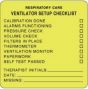 Label Paper Removable Respiratory Care 2 1/2" x 2 1/2", Fl. Yellow, 500 per Roll