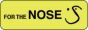 Communication Label (Paper, Permanent) For The Nose 1 1/2" x 1/2" Fluorescent Yellow - 1000 per Roll