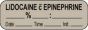 Anesthesia Label with Date, Time & Initial (Paper, Permanent) Lidocaine C 1 1/2" x 1/2" Gray - 1000 per Roll