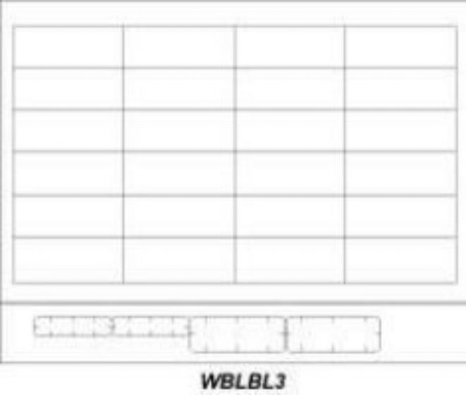 Chart Labels Wristband Laser x Adult and Infant White - 100 per Package