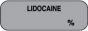 Anesthesia Label (Paper, Permanent) Lidocaine % 1 1/2" x 1/2" Gray - 1000 per Roll