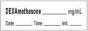 Anesthesia Tape with Date, Time & Initial | Tall-Man Lettering (Removable) Dexamethasone mg/ml 1/2" x 500" - 333 Imprints - White - 500 Inches per Roll