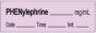 Anesthesia Tape with Date, Time & Initial | Tall-Man Lettering (Removable) Phenylephrine mg/ml 1/2" x 500" - 333 Imprints - Violet - 500 Inches per Roll