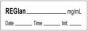 Anesthesia Tape with Date, Time & Initial | Tall-Man Lettering (Removable) Reglan mg/ml 1/2" x 500" - 333 Imprints - White - 500 Inches per Roll