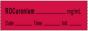 Anesthesia Tape with Date, Time & Initial | Tall-Man Lettering (Removable) Rocuronium mg/ml 1/2" x 500" - 333 Imprints - Fluorescent Red - 500 Inches per Roll