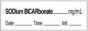 Anesthesia Tape with Date, Time & Initial | Tall-Man Lettering (Removable) Sodium Bicarbonate 1/2" x 500" - 333 Imprints - White - 500 Inches per Roll