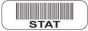 Communication Label (Paper, Permanent) STAT 1 1/2" x 1/2" White - 250 per Roll