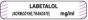 Anesthesia Label with Date, Time & Initial (Paper, Permanent) Labetalol (normodyne, 1 1/2" x 1/3" White with Violet - 1000 per Roll