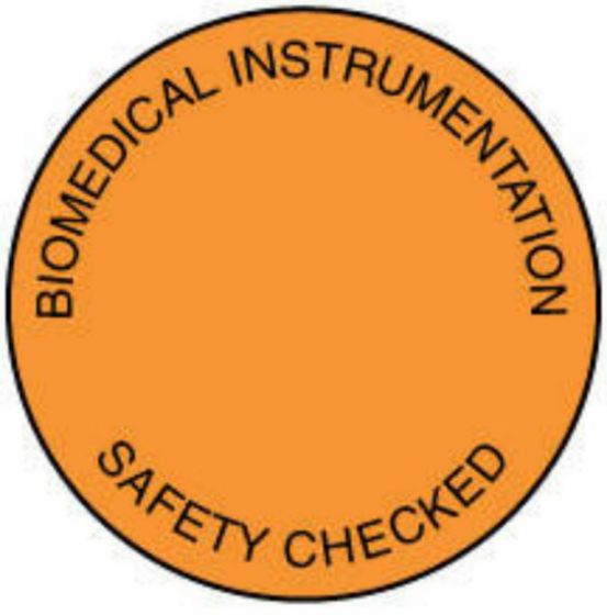 Label Paper Permanent Biomedical Instrument  Fl. Orange 1000 per Roll