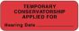 Label Paper Permanent Temporary Conservator 2 1/4" x 7/8", Fl. Red, 1000 per Roll