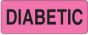 Label Paper Permanent Diabetic  2 1/4"x7/8" Fl. Pink 1000 per Roll