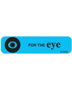 Communication Label (Paper, Permanent) For The Eye 1 9/16" x 3/8" Blue - 500 per Roll, 2 Rolls per Box