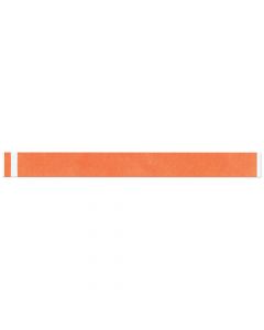 Short Stay® Write-On Tyvek® Wristband 1" x 10" Adult/Pediatric Orange, 1000 per Box