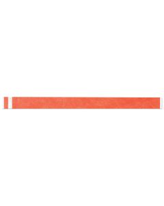 Short Stay® Write-On Tyvek® Wristband 3/4" x 10" Adult/Pediatric Day Glow Orange, 1000 per Box