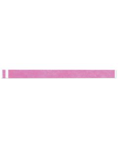 Short Stay® Write-On Tyvek® Wristband 3/4" x 10" Adult/Pediatric Day Glow Pink, 1000 per Box