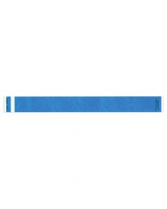 Short Stay® Write-On Tyvek® Wristband 1" x 10" Adult/Pediatric Blue, 1000 per Box