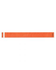 Short Stay® Write-On Tyvek® Wristband 1" x 10" Adult/Pediatric Orange, 1000 per Box