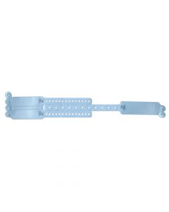 Veri-Color® Insert Wristband Vinyl Adult 9-1/4" Lenght; Infant 6-1/2" Lenght; Light Blue, 300 per Box