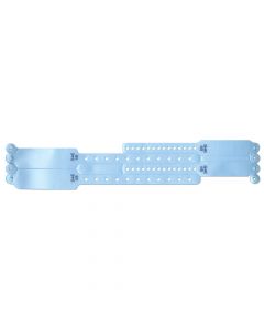 Veri-Color® Insert Wristband Vinyl Adult 9-1/4" Length; Infant 6-1/2" Length; Light Blue, 400 per Box