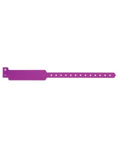 Sentry® SuperBand® Write-On Wristband Poly Clasp Closure 1" x 11-1/2" Adult Grape, 500 per Box