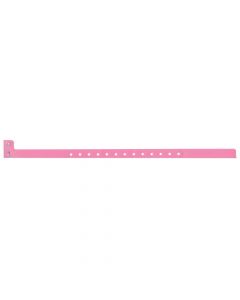 Sentry® SuperBand® Write-On Wristband Poly Clasp Closure 1/2" x 10" Adult/Pediatric Pink, 500 per Box