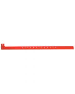 Sentry® SuperBand® Write-On Wristband Poly Clasp Closure 1/2" x 10" Adult/Pediatric Red, 500 per Box