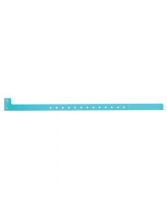 Sentry® SuperBand® Write-On Wristband Poly Clasp Closure 1/2" x 10" Adult/Pediatric Aqua, 500 per Box