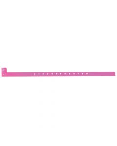 Sentry® SuperBand® Write-On Wristband Poly Clasp Closure 1/2" x 10" Adult/Pediatric Day Glow Pink, 500 per Box