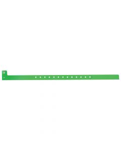 Sentry® SuperBand® Write-On Wristband Poly Clasp Closure 1/2" x 10" Adult/Pediatric Day Glow Green, 500 per Box