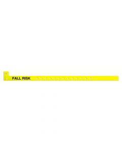 Sentry® Alert Bands® Wristband Poly "Fall Risk" Pre-Printed, State Standardization 1/2" x 10" Adult/Pediatric Yellow, 500 per Box