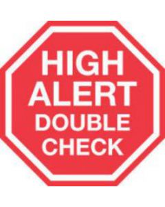 Communication Label (Paper, Permanent) High Alert Double Red - 1000 per Roll