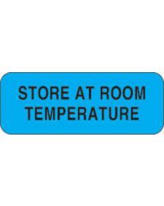 Communication Label (Paper, Permanent) Store At Room 2" x 3/4" Blue - 1000 per Roll