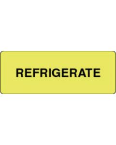 Label Paper Permanent Refrigerate 2" x 3/4", Fl. Yellow, 1000 per Roll