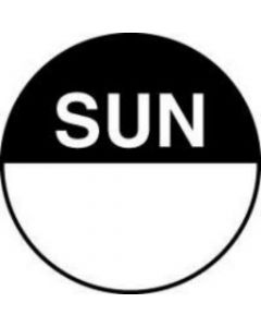 Label Paper Permanent SUN, Black, 1000 per Roll