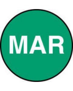 Label Paper Permanent MAR, Dark Green, 1000 per Roll