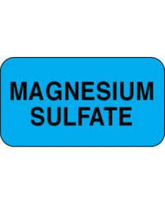 Label Paper Permanent Magnesium Sulfate 1 5/8" x 7/8", Blue, 1000 per Roll