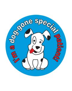 Label Pediatric Award Sticker Paper Permanent I'm a Dog-gone Blue, 250 per Roll