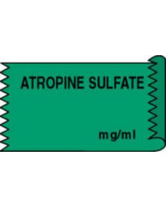 Anesthesia Tape (Removable) Atropine Sulfate 1/2" x 500" - 333 Imprints - Green - 500 Inches per Roll